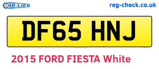 DF65HNJ are the vehicle registration plates.
