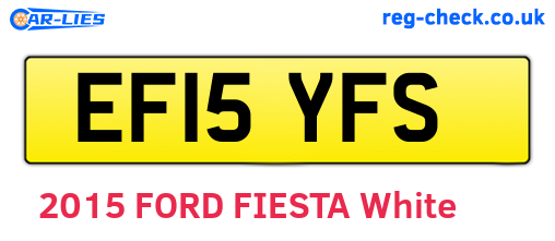 EF15YFS are the vehicle registration plates.