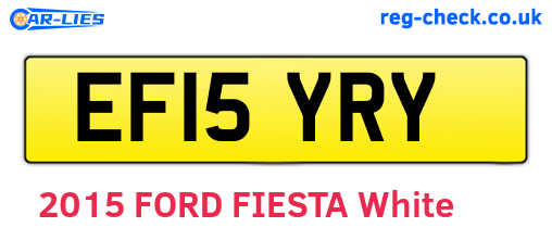 EF15YRY are the vehicle registration plates.