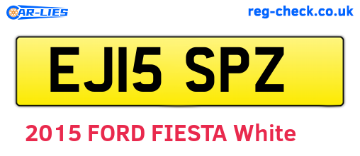 EJ15SPZ are the vehicle registration plates.