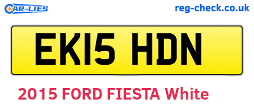EK15HDN are the vehicle registration plates.