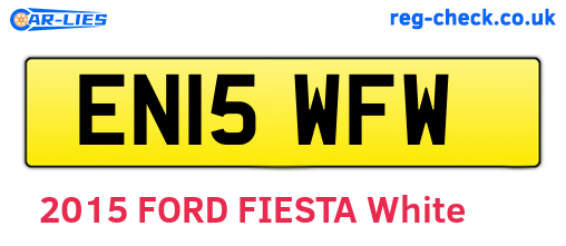 EN15WFW are the vehicle registration plates.