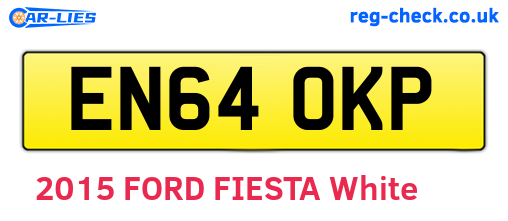 EN64OKP are the vehicle registration plates.