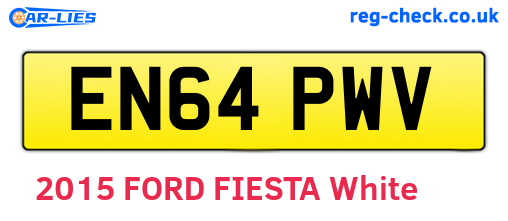 EN64PWV are the vehicle registration plates.