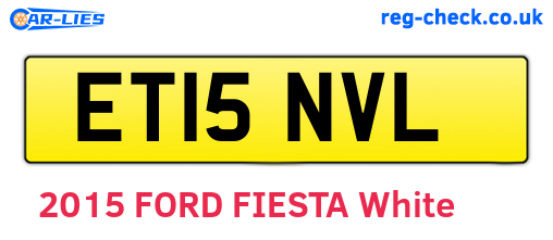 ET15NVL are the vehicle registration plates.