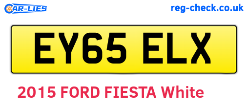 EY65ELX are the vehicle registration plates.