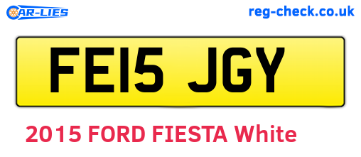FE15JGY are the vehicle registration plates.