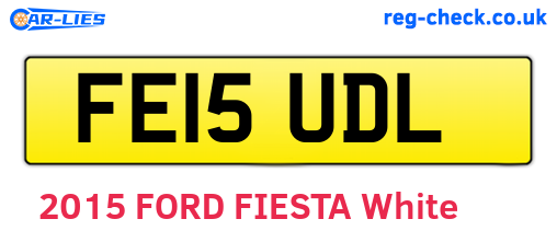 FE15UDL are the vehicle registration plates.