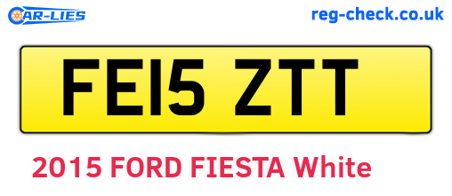 FE15ZTT are the vehicle registration plates.