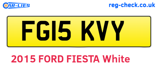 FG15KVY are the vehicle registration plates.