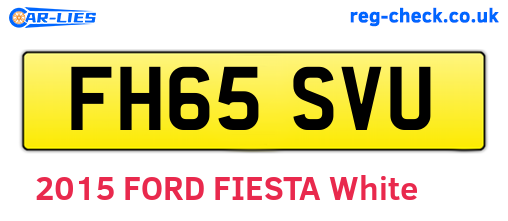 FH65SVU are the vehicle registration plates.
