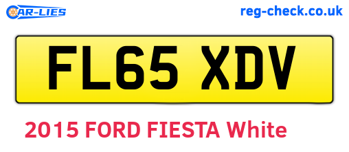 FL65XDV are the vehicle registration plates.