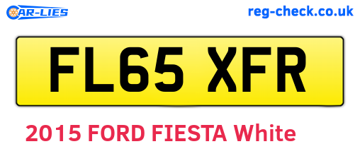 FL65XFR are the vehicle registration plates.