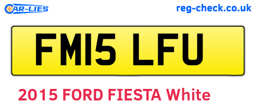 FM15LFU are the vehicle registration plates.