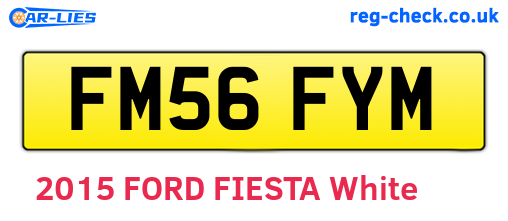 FM56FYM are the vehicle registration plates.