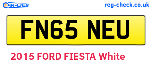 FN65NEU are the vehicle registration plates.