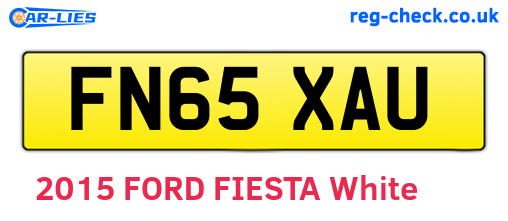 FN65XAU are the vehicle registration plates.
