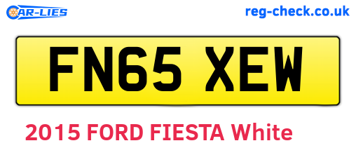 FN65XEW are the vehicle registration plates.