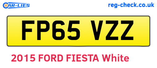 FP65VZZ are the vehicle registration plates.