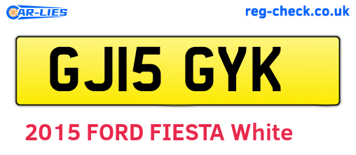 GJ15GYK are the vehicle registration plates.