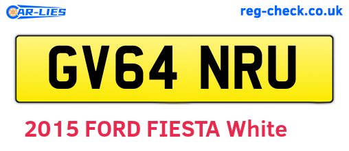 GV64NRU are the vehicle registration plates.
