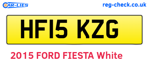 HF15KZG are the vehicle registration plates.