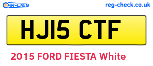 HJ15CTF are the vehicle registration plates.