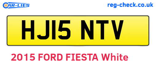 HJ15NTV are the vehicle registration plates.