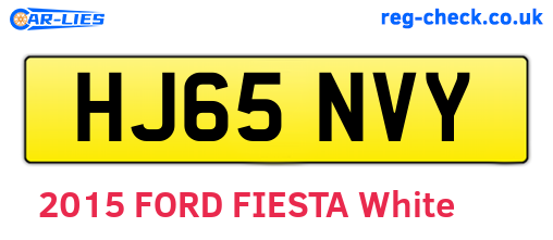 HJ65NVY are the vehicle registration plates.