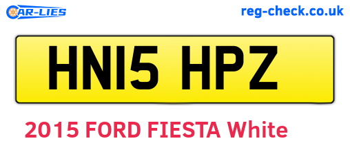 HN15HPZ are the vehicle registration plates.