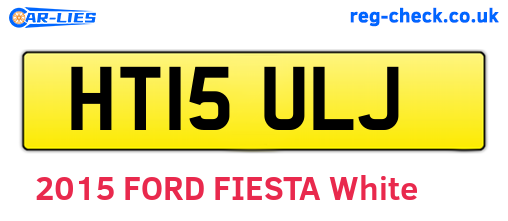 HT15ULJ are the vehicle registration plates.