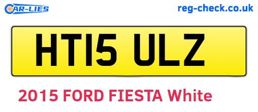 HT15ULZ are the vehicle registration plates.