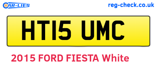HT15UMC are the vehicle registration plates.