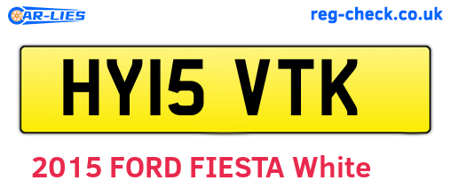HY15VTK are the vehicle registration plates.