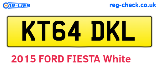 KT64DKL are the vehicle registration plates.