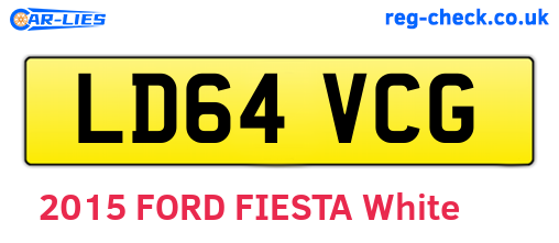 LD64VCG are the vehicle registration plates.