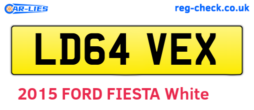 LD64VEX are the vehicle registration plates.