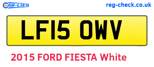 LF15OWV are the vehicle registration plates.