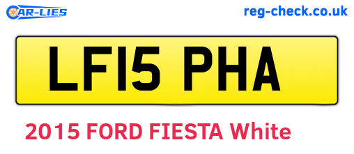 LF15PHA are the vehicle registration plates.