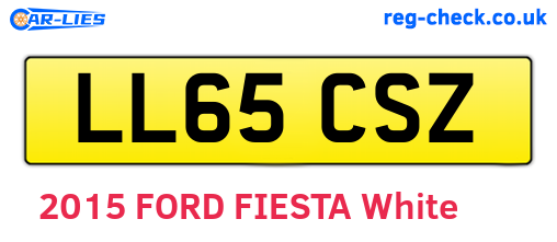 LL65CSZ are the vehicle registration plates.