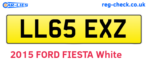 LL65EXZ are the vehicle registration plates.