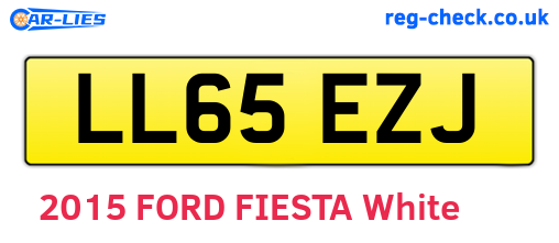 LL65EZJ are the vehicle registration plates.