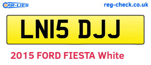 LN15DJJ are the vehicle registration plates.