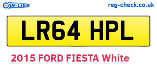 LR64HPL are the vehicle registration plates.