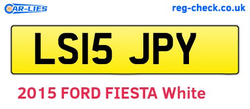 LS15JPY are the vehicle registration plates.