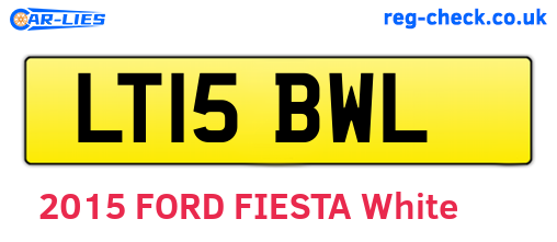 LT15BWL are the vehicle registration plates.