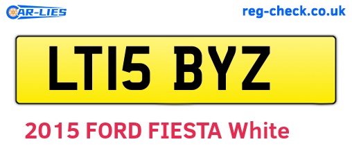 LT15BYZ are the vehicle registration plates.