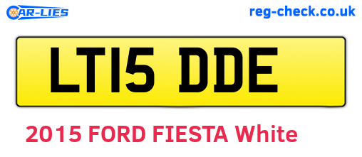 LT15DDE are the vehicle registration plates.