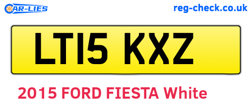 LT15KXZ are the vehicle registration plates.