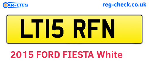 LT15RFN are the vehicle registration plates.
